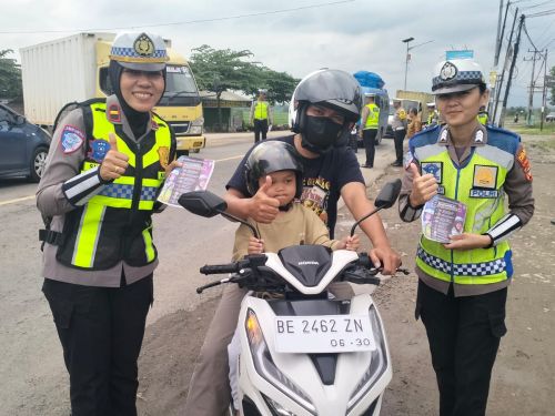 Lewat Pendekatan Humanis, Satlantas Pringsewu Dorong Kesadaran Keselamatan Berkendara