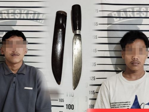 Panik Saat Diperiksa Polisi, 2 Pemuda di Gadingrejo Ternyata Simpan Pisau Badik di Pinggang