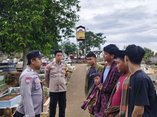 Sering Jadi Lokasi Perang petasan, Area TPU Pringsewu Selatan Dijaga Polisi